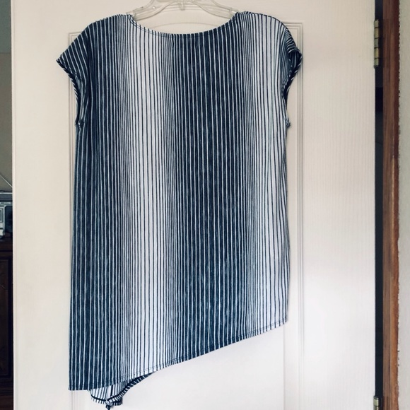 NEW Max Studio Striped Jersey Top - Picture 4 of 8